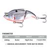 7.5cm/10g Two-Section Floating Minnow Lure: Multi-Section Bionic Bait for Long Cast Fishing.