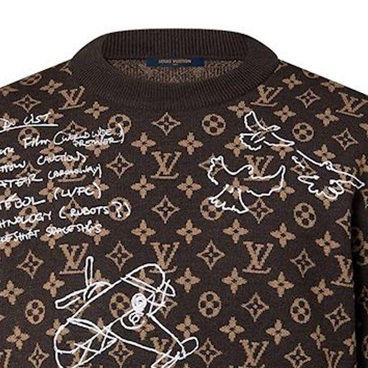 Louis Vuitton Pre Owned 2010 Monogram Wool Jumper 1ABXYW