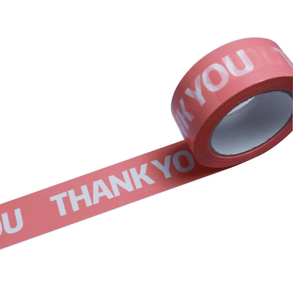 

Colorful Decorative Tape High Viscosity Packing Tape Decorate Thank You Tape Carton Decoration рожевий/білий