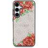 Guess Leather Case 4G Flowers Print      Metal Classic Logo Magsafe Samsung Galaxy S25 Pink
