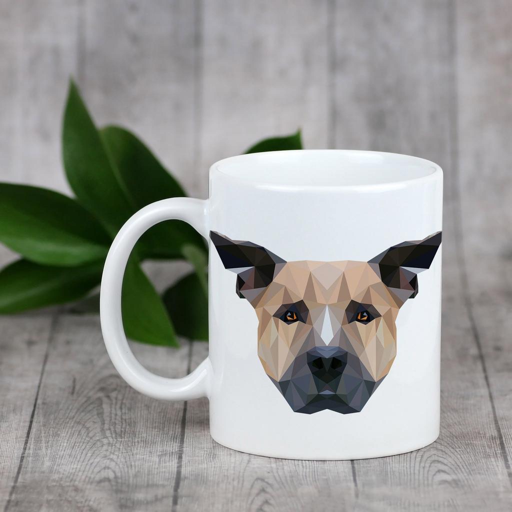 Staffordshire Bull Terrier, Staffik, Staffi -Kubek Ze Zdjęciem I Napisem Geometryczny Pies Art-Dog