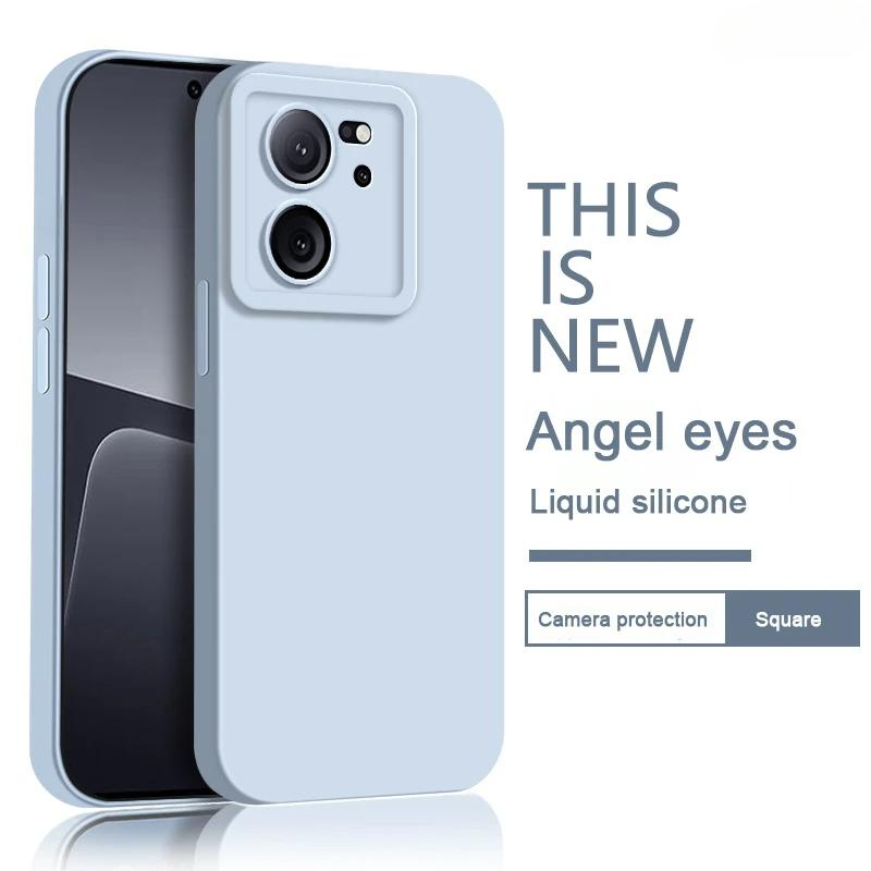 

Прочный матовый чехол Angel Eyes для Xiaomi 13T 13 T Pro, противоударный мягкий квадратный жидкий силиконовый чехол Mi13T 13TPro 5G, задняя крышка