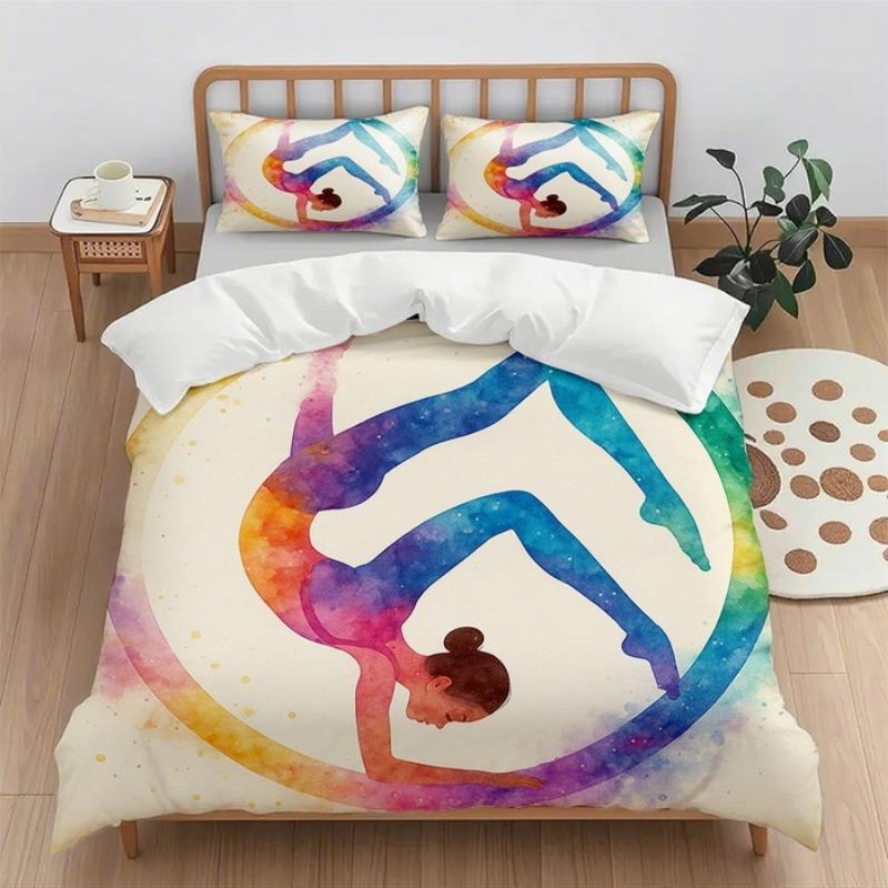 Digital Printing Quilt Cover Set 2Pcs/3Pcs Holiday Gift Household Quilt Cover Without Sheet (Quilt Cover + Pillowcase)