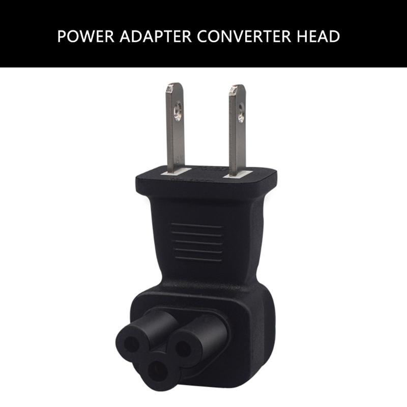 US Standard Outlets 1-15P to IEC320 C5 Connection Power Plug Adapter PVC Component for Electronics