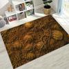 Ancient Creatures Dinosaur Ammonite Fossil Art Rug for Bedroom Living Room Sofa Home Doormat Decor,Large Kids Non-slip Floor Mat