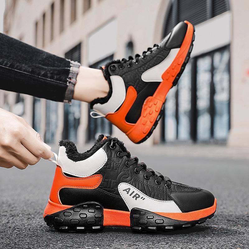 Winter Herren Sneakers Warme Baumwollschuhe Gepolsterte Verdickte Casual Sneakers Herrenschuhe