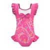 Kids Girls Anime Cartoon POP Singers Rumi Mira Zoey Print Ruffle Sleeveless One-piece Swimsuit Swimwear