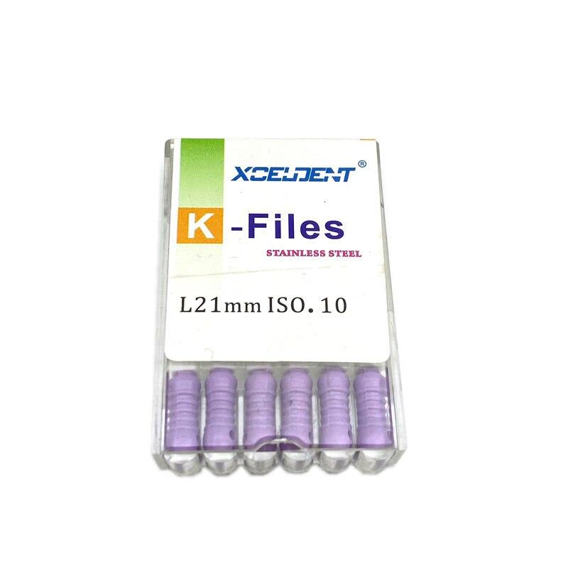 21mm Dental K Files Root Canal Endo Files Dental Hand Files Stainless Steel K Files Dentist Tools