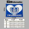 Custom Name Leeds United2 Printed Tapestry – Wall Hanging for Bedrooms, Dorms, and Home Decor