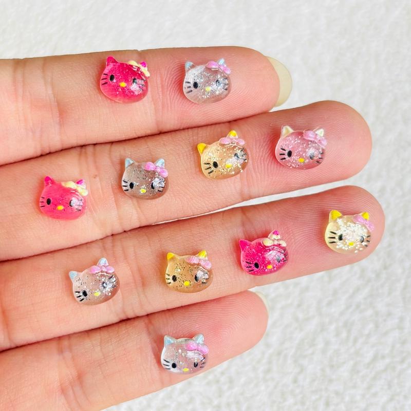 

60Pcs New Mini Cartoon Cute Multicolored Owl Series Resin Flat Back Scrapbook Diy Nail Decoration Component Holiday Gifts A139