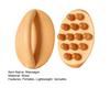 Wooden Massage Tools with Handle 14 Beads Wooden Massage Roller for Body Shaping Lymphatic Drainage Cellulite Reduction Gua Sha Massager
