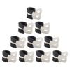 10Pcs Hose Clamp Hose Clip Removable Rubber Lining