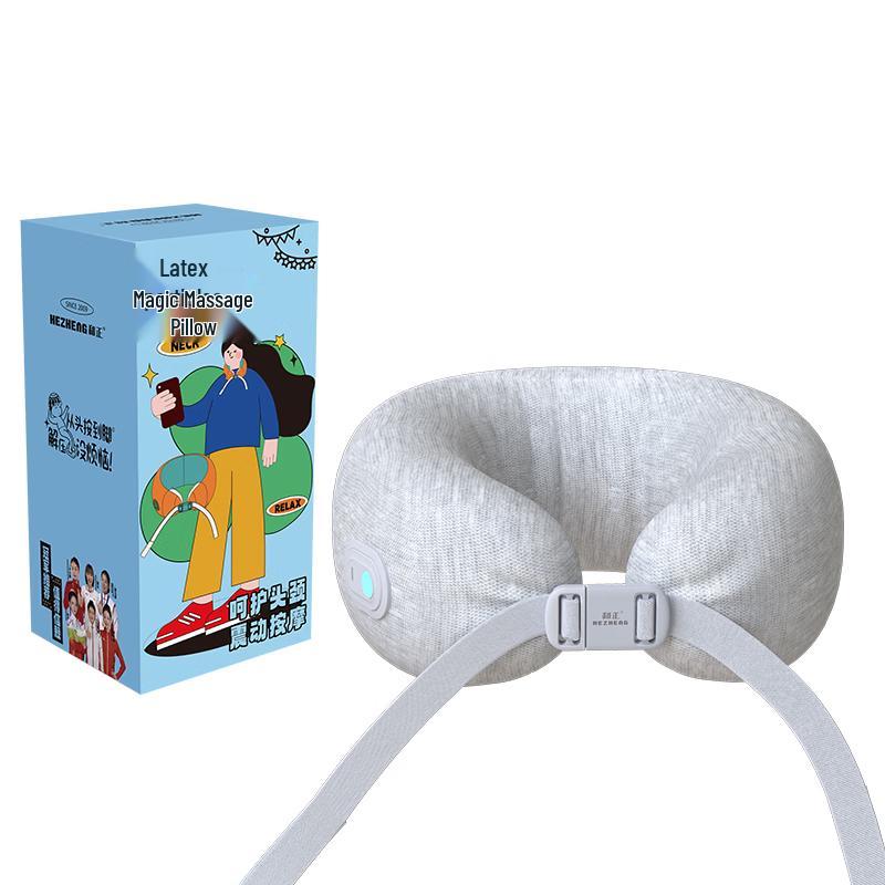Hezheng HZ-RMZ-1 Latex Particle Neck & Shoulder Massage Pillow CN plug (adapter included)