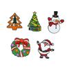 Christmas Christmas Brooch Fashionable Metal Badge Santa Claus Brooch Electroplating Cute Christmas Tree Pins Hat Badge