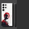 Funda Phone Cover Case for Samsung Galaxy S26 S24 Plus S20 Note 20 Ultra 8 9 10 S25 Ultra S23 S10 S9 S21 FE Marvel Black Red