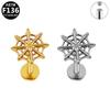 G23 Titanium Alloy Cross-Border Internal Thread Piercing Ear Cartilage and Finger Web Stud