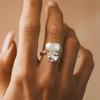 Creative Mystical Masked Face Open Rings For Women Men Goth Style Personality Adjustable Rings Jewelry Gift