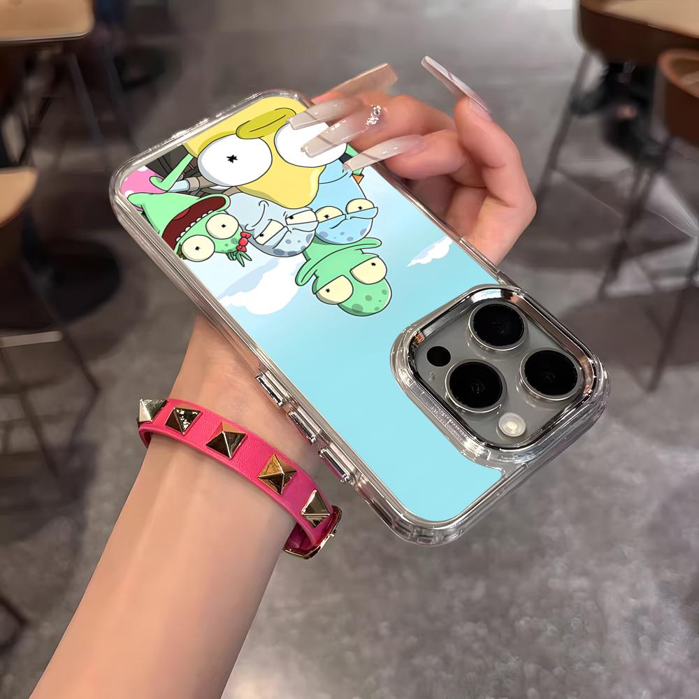 Cartoon S-Solar OppositesES Phone Case For IPhone 17 Air 16 15 14 13 12 11 Pro Pro Max Plus Transparent Soft Cover