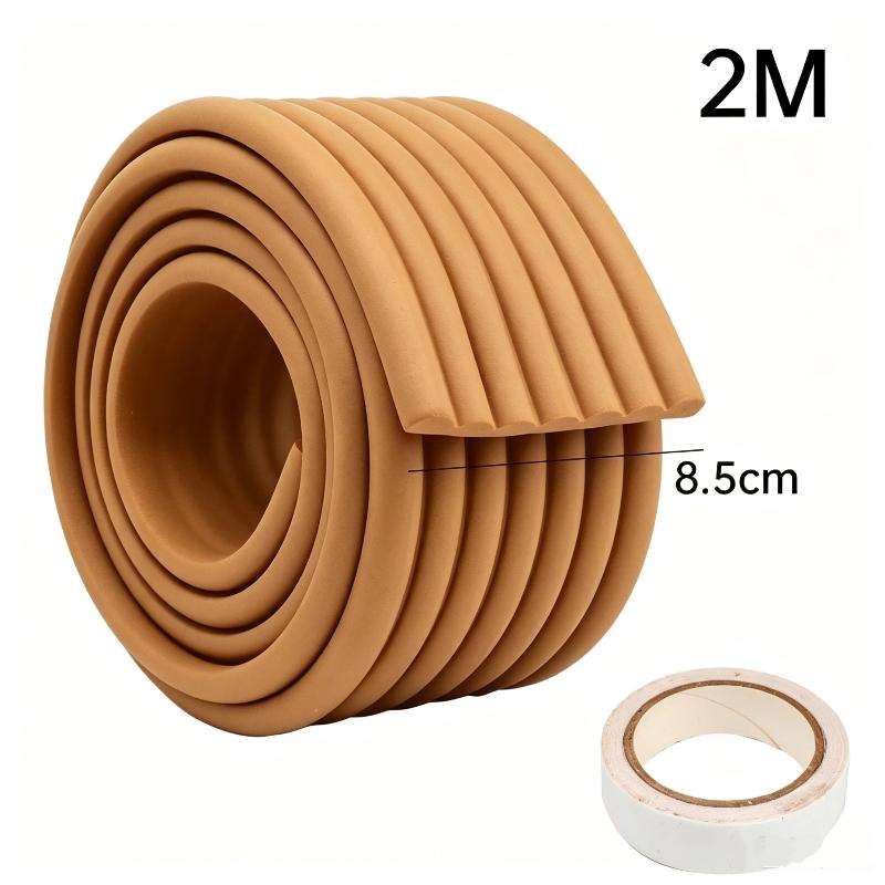 W Shaped Edge Bumper Strip Thick Soft High Elastic Cushion Self Adhesive for Baby Home Furniture Safety Protection