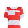 Halloween Luigi Costume Prison Uniform Cosplay Onesie Black and White Red Prison Uniform