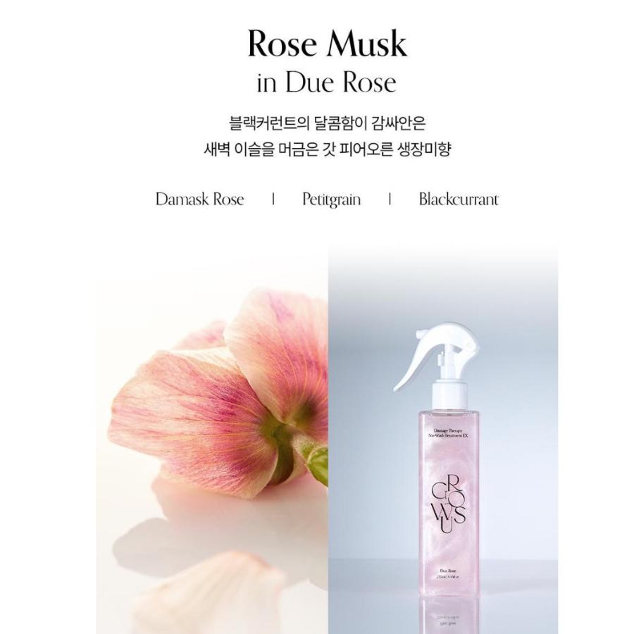 

growus Damage Therapy No Wash Treatment EX 250ml (2 Types) Due Rose