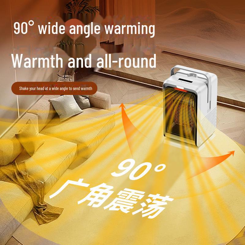 Portable Dual-Purpose Desktop Heater with PTC Fast Heating and Oscillation