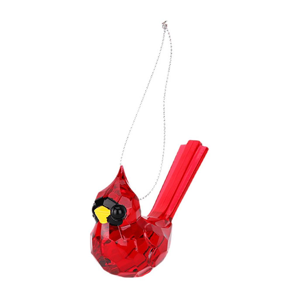 Christmas Red Bird Model Ornaments Christmas Tree Durable Acrylic Hanging Pendant for Wedding Holiday Home Party