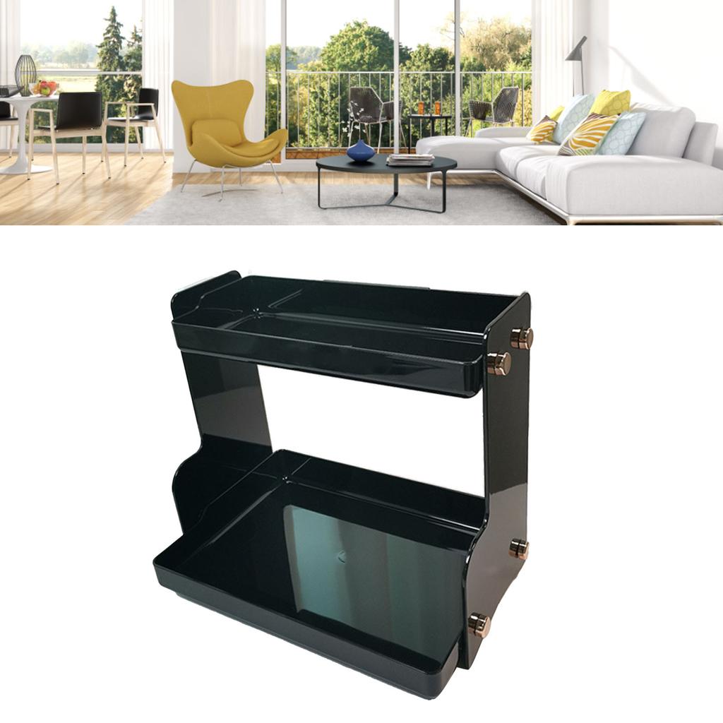 Desktop-Aufbewahrungsregal Doppelschichtig Platzsparend Multifunktionaler Schreibtischorganizer für Wohnheim Büro