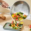 Triply Stainless Steel 2 Piece Cookware Set (Kadhai/Wok with Lid-24 Cm, Fry Pan-24 Cm) Induction and Gas Stove Compatible