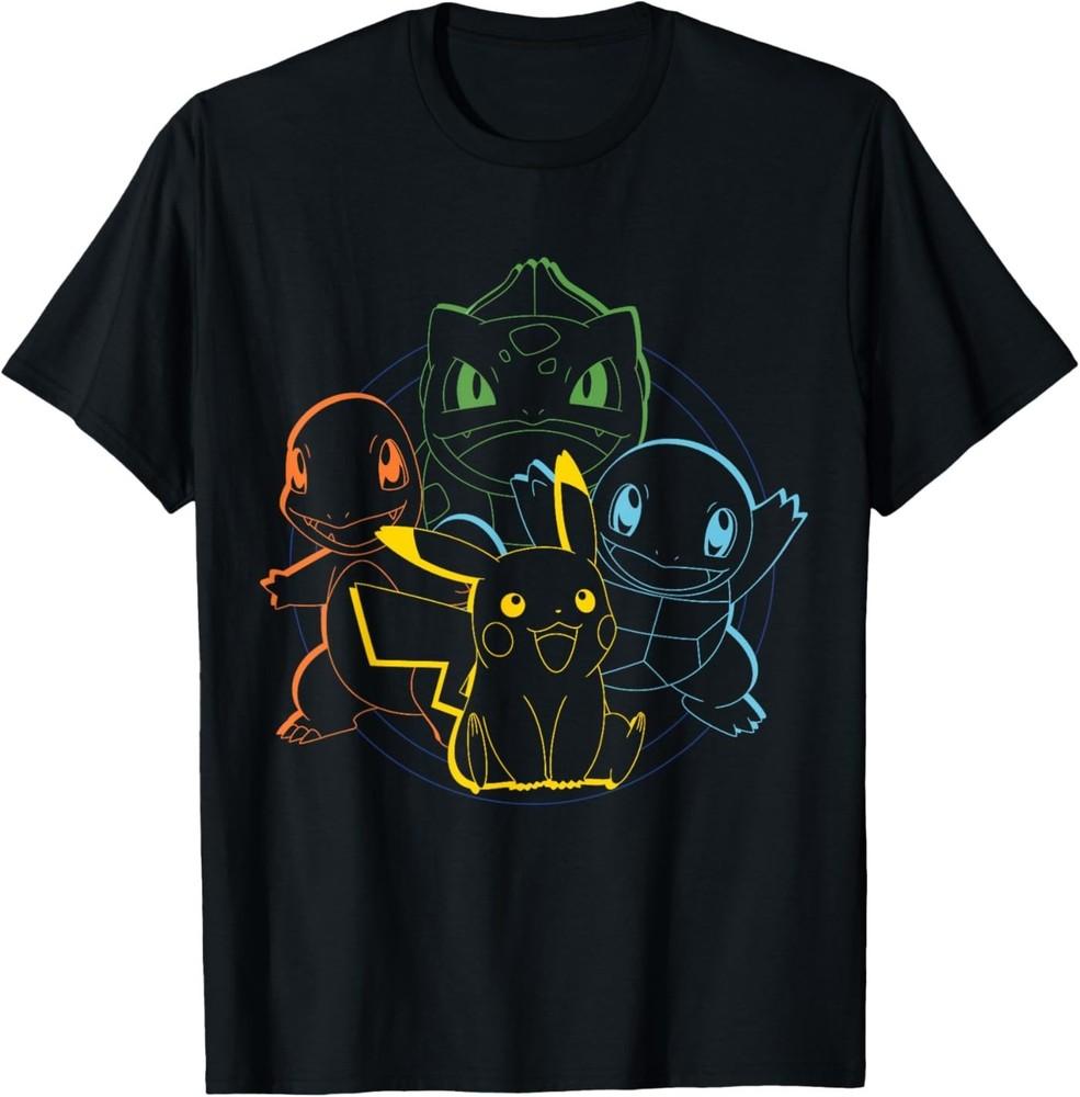 

Pokémon - Пикачу Чармандер Бульбазавр Сквиртл Канто Круг Футболка 3XL