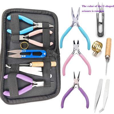 Combinaison portable Pince Outils en Acier Inoxydable Pince Coupe-Fil à Bec Rond Pour Artisanat Perlage Bricolage Fournitures de Fabrication de Bijoux