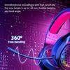 3.5mm Corded Gaming Headphones With Microphone Adjustable PC Bass Gaming Headphone For Smartphone Laptop Accessories