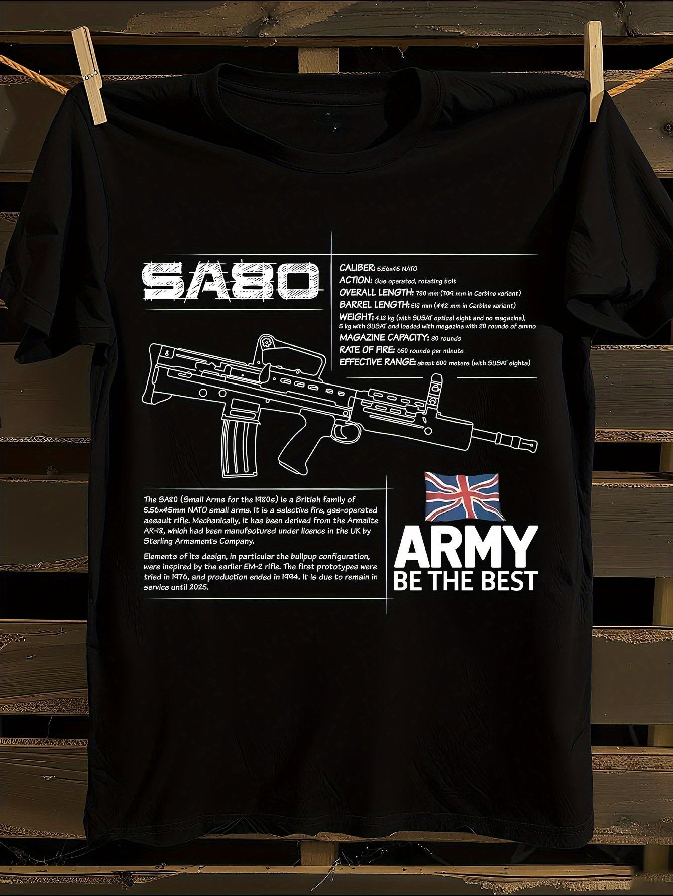 British Army SA80 Rifle Spec T-shirt XXXL