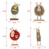 Mini Christmas Desktop Ornament Exquisite Portable Table Handiworks For Daily Use