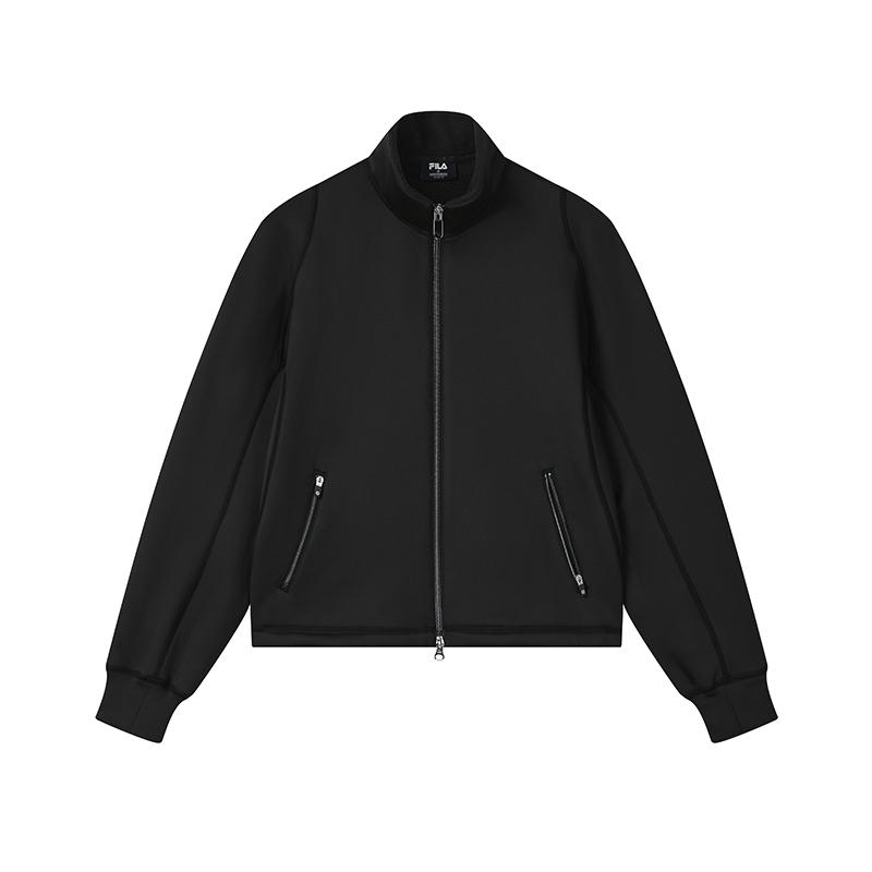 FILA Fleece Lined Warm Skin Friendly Classic Personalized Simple Casual Comfortable Jacket Women jackets F11W542501F-BK
