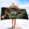 Dinosaur Beach Towel Jurassic World Animal Bath Towel Quick Dry Absorbent Soft Beach Blanket Travel Sport Spa Swim Pool Towels