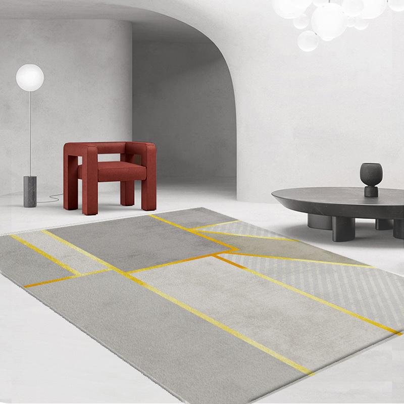 Light Luxury Style Home Living Room Large Area Non Slip Blanket High-end Feeling Bedroom Tatami Fully Laid Insulation Imitation Cashmere Carpet