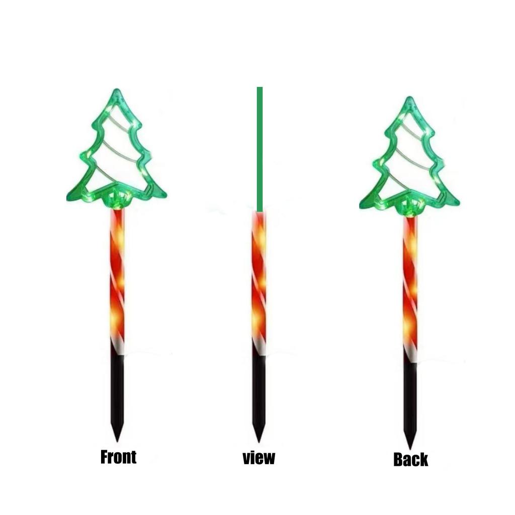 Christmas Solar Track Lights, Set Of 5 Or 8  Christmas Lights, Stake Christmas Decorations, LED Lights For Yard Grass Patio Walkway Decor