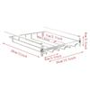 Adjustable Wine Glass Organizer Hanging Metal Wine Glass Rack No Drilling For Bar 34Cm (1 PCS)-B61B