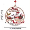 1/10pcs Double-Sided Christmas Ornaments Home Decor Blank DIY Pedants Santa Claus Snowman Xmas Tree Hanging Party Supply