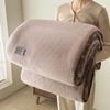 Premium Camel Hair Texture Blanket Lightweight Polyester Fiber All Season Sofa Throw Office Nap Scarf Air Conditioner Blanket