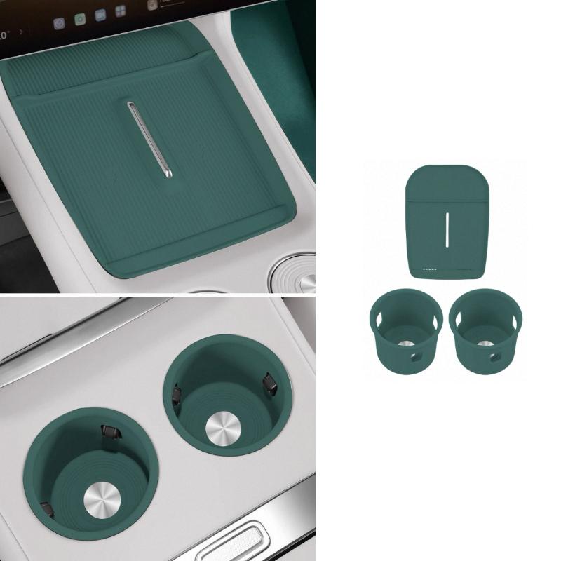 For Xiaomi YU7 2025 2026 Central Control Wireless Charging Silicone Pad Water Cup Pad Storage Pad Accessories