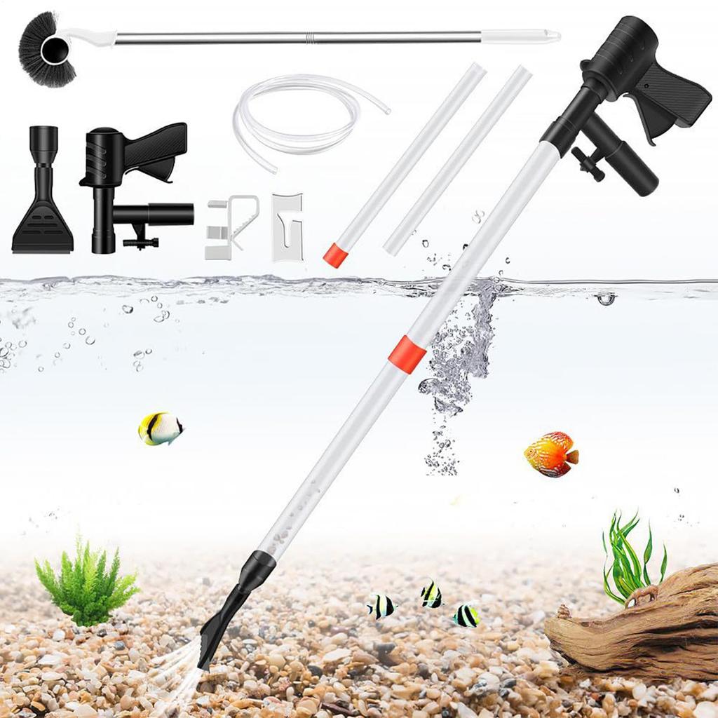 Aquarium Vacuum Siphon Fish Tank Cleaning Tools Fish Tank Cleaner For Automatic Water Change Wash Sand Water Circulation