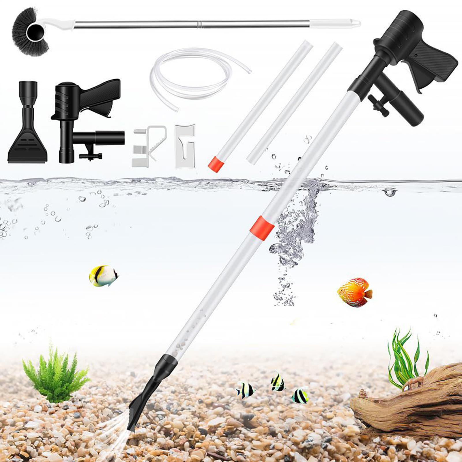 Aquarium Vacuum Siphon Fish Tank Cleaning Tools Fish Tank Cleaner For Automatic Water Change Wash Sand Water Circulation China Mainland