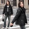 Women's Winter 2025 Simple Commute Short Down Jacket - Youth Loose Fit, Thickened Cotton-Padded Coat.