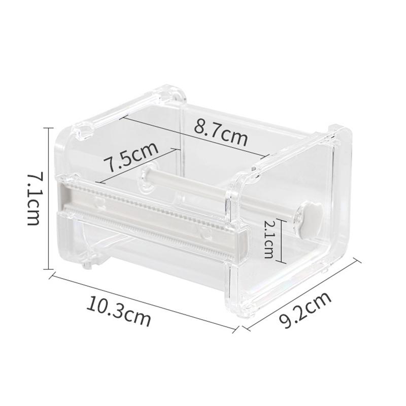Creative Washi Tape Cutter Set Tape Tool Transparent Tape Holder Tape Dispenser School Supplies Office Stationery For Student
