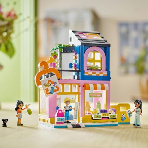 LEGO Friends Vintage Fashion Boutique Toy - Birthday Present, Building Blocks, Educational Toy for Girls and Boys, Ages 6, 7, 8, 9, Pretend Play, Role