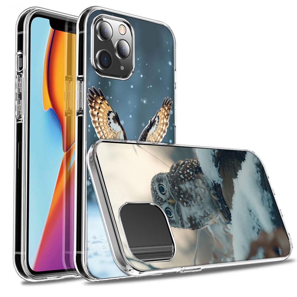 Owl In Winter Phone Case For Iphone 16E 15 Pro 14 Plus 17E 16 17 Pro Max Air 11 12 13 Mini Shockproof Capa Cute Cover TPU Cle