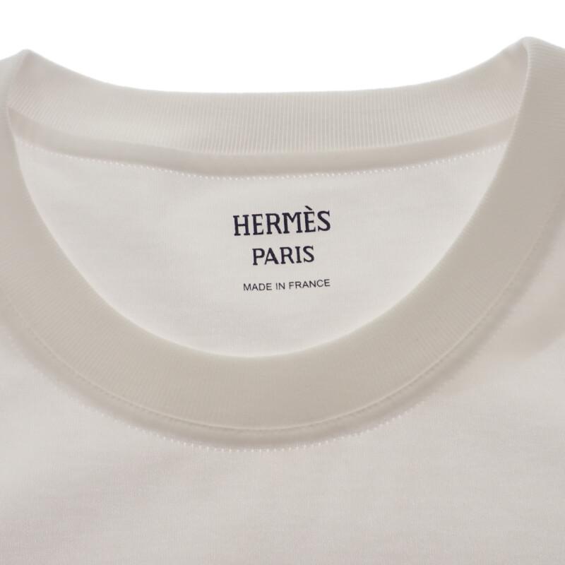 HERMES  H4H4615DA 38  Short sleeve T-shirt white cotton Women