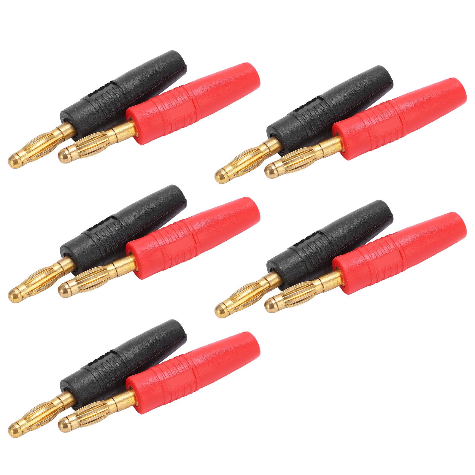 

5 комплектов U17 4 мм банановый штекер позолоченный огнестойкий электрический испытательный аксессуар